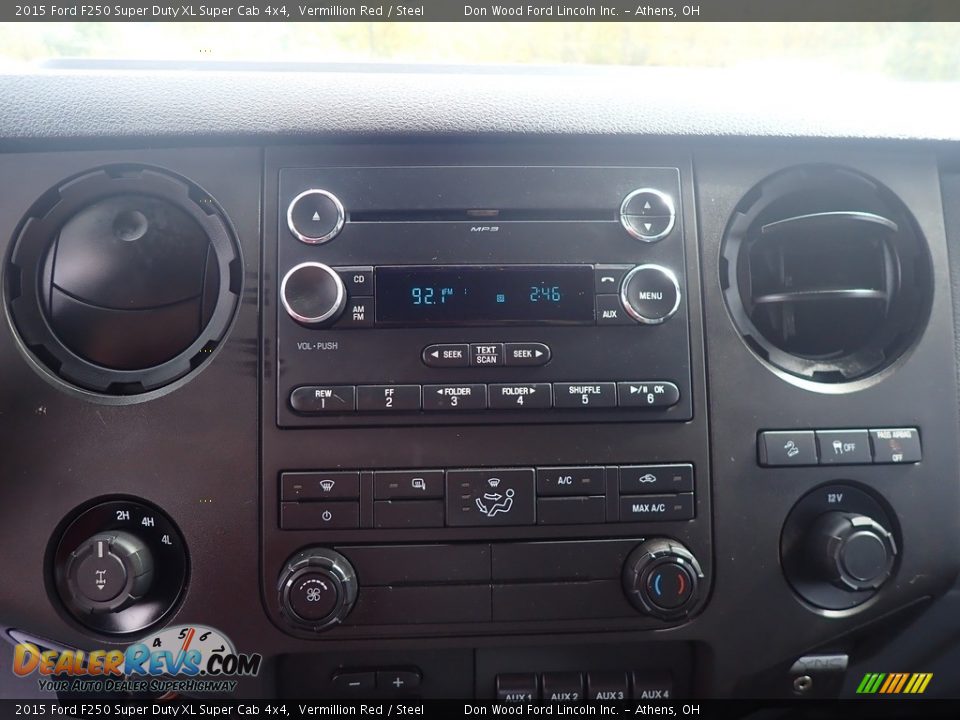 2015 Ford F250 Super Duty XL Super Cab 4x4 Vermillion Red / Steel Photo #23