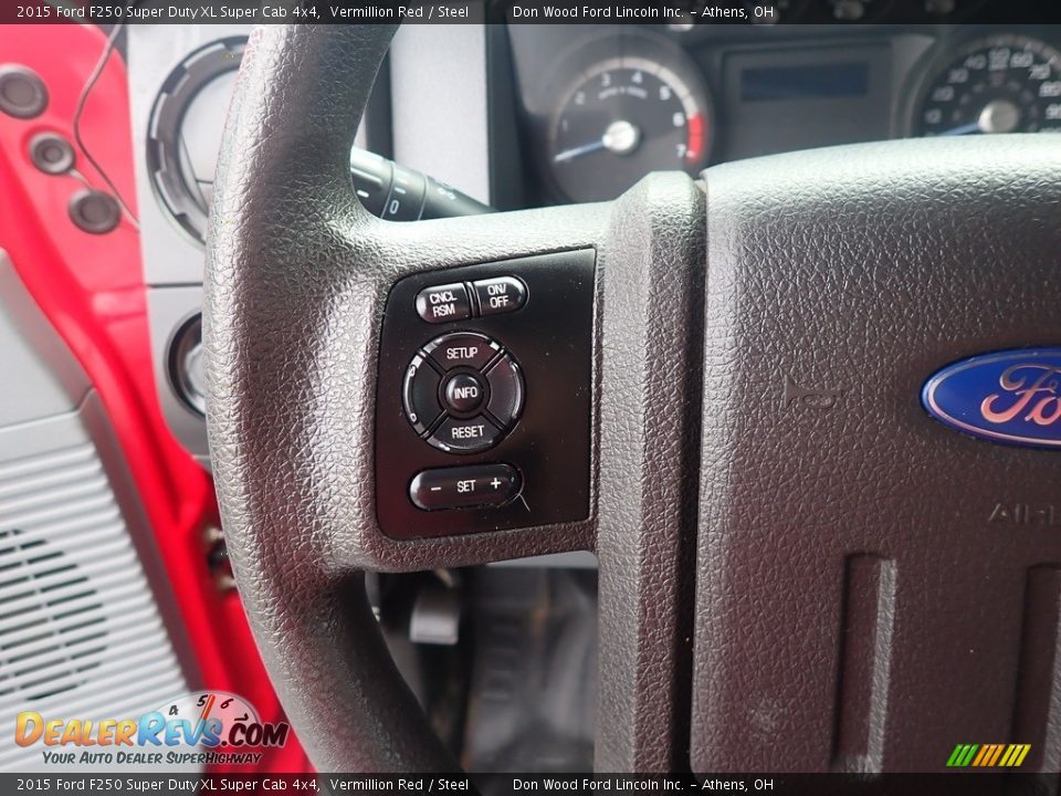 2015 Ford F250 Super Duty XL Super Cab 4x4 Vermillion Red / Steel Photo #24