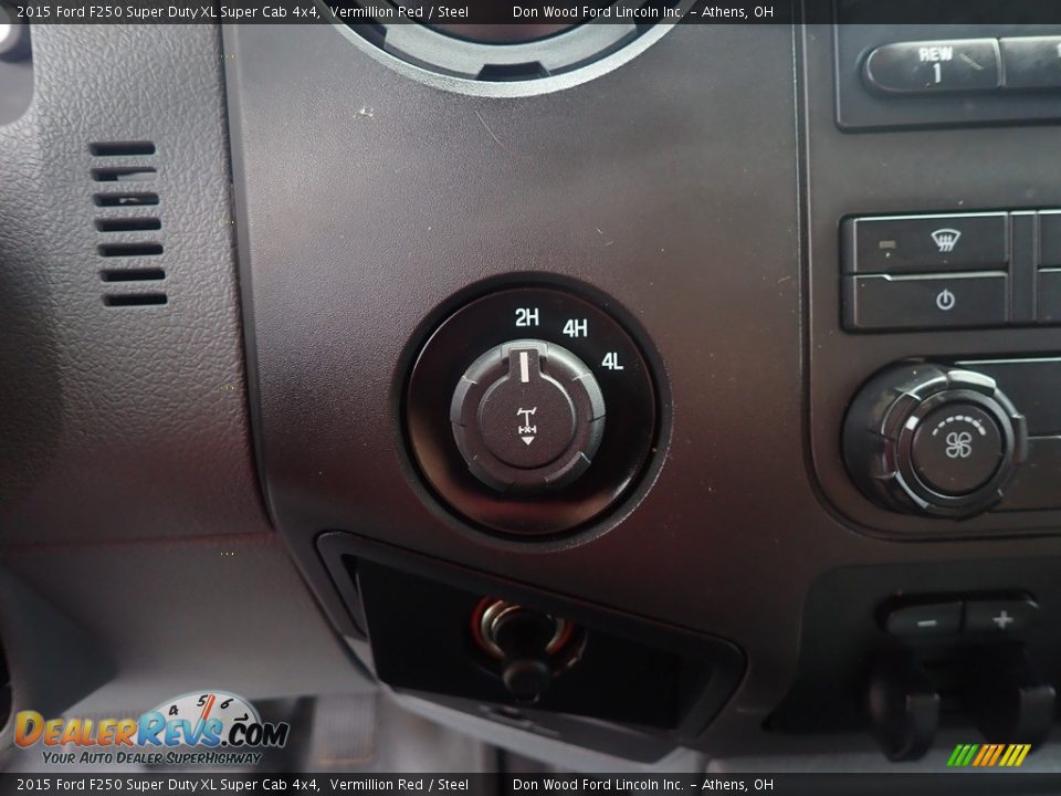 2015 Ford F250 Super Duty XL Super Cab 4x4 Vermillion Red / Steel Photo #27