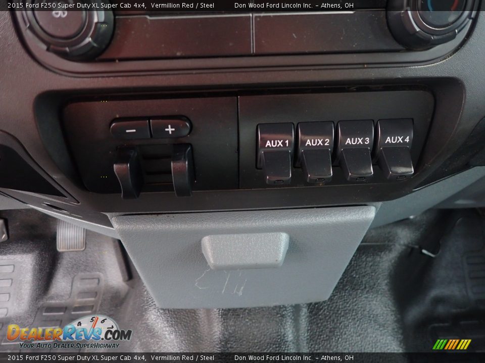 2015 Ford F250 Super Duty XL Super Cab 4x4 Vermillion Red / Steel Photo #28