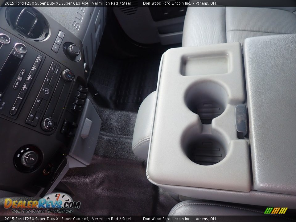 2015 Ford F250 Super Duty XL Super Cab 4x4 Vermillion Red / Steel Photo #29