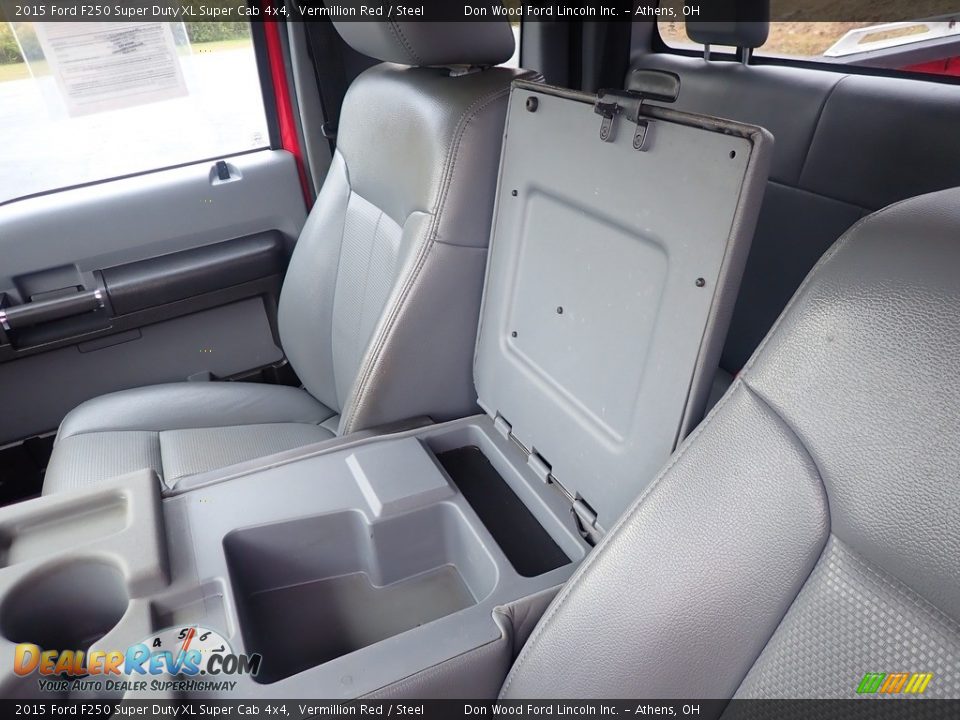 2015 Ford F250 Super Duty XL Super Cab 4x4 Vermillion Red / Steel Photo #30