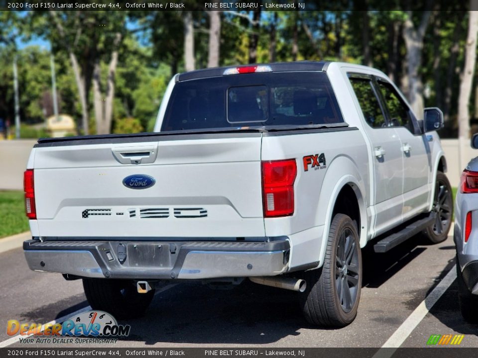 2020 Ford F150 Lariat SuperCrew 4x4 Oxford White / Black Photo #7