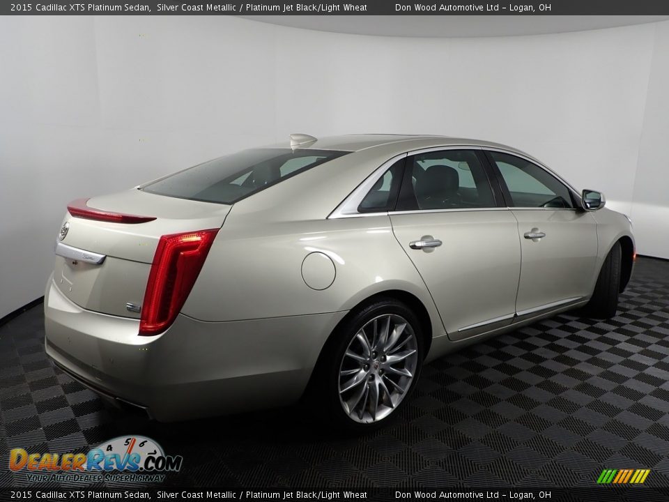 2015 Cadillac XTS Platinum Sedan Silver Coast Metallic / Platinum Jet Black/Light Wheat Photo #12