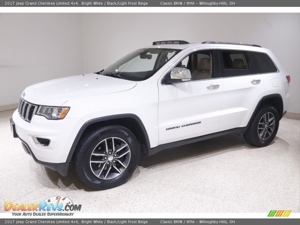 2017 Jeep Grand Cherokee Limited 4x4 Bright White / Black/Light Frost Beige Photo #3