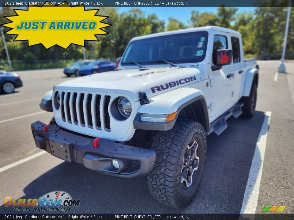 2021 Jeep Gladiator Rubicon 4x4 Bright White / Black Photo #1