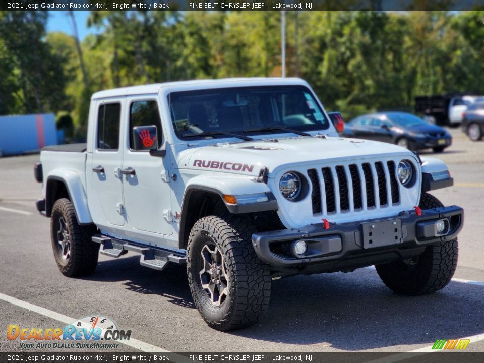 2021 Jeep Gladiator Rubicon 4x4 Bright White / Black Photo #4