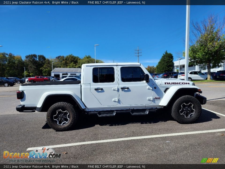 2021 Jeep Gladiator Rubicon 4x4 Bright White / Black Photo #6