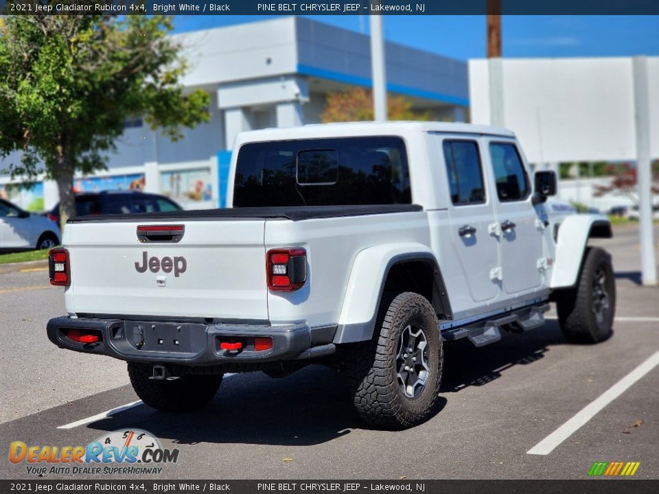 2021 Jeep Gladiator Rubicon 4x4 Bright White / Black Photo #9
