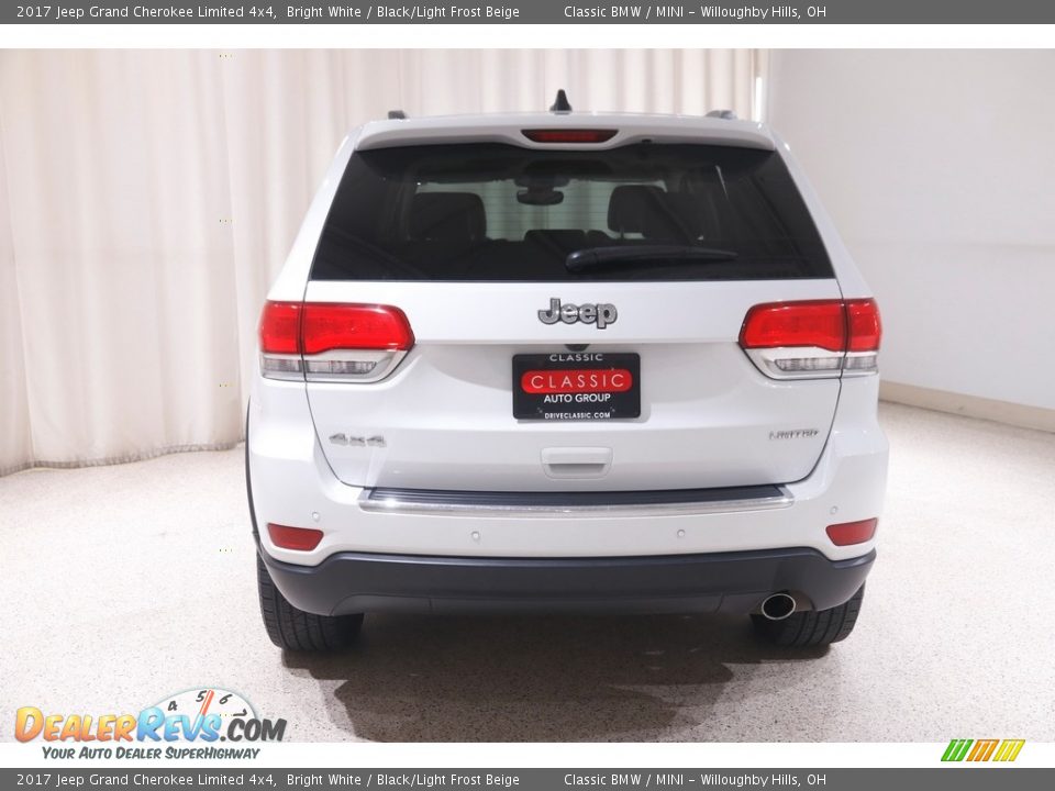 2017 Jeep Grand Cherokee Limited 4x4 Bright White / Black/Light Frost Beige Photo #20