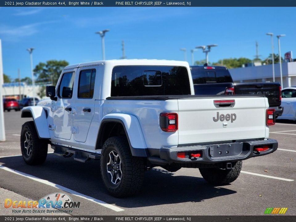 2021 Jeep Gladiator Rubicon 4x4 Bright White / Black Photo #11