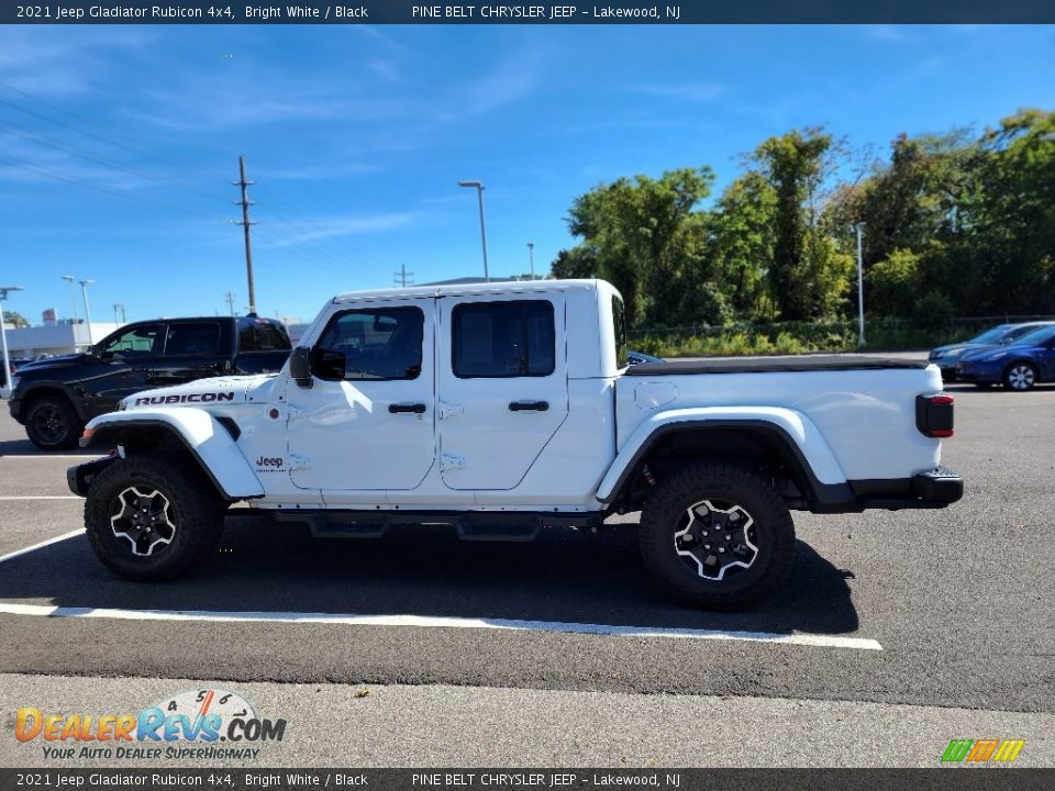 2021 Jeep Gladiator Rubicon 4x4 Bright White / Black Photo #12