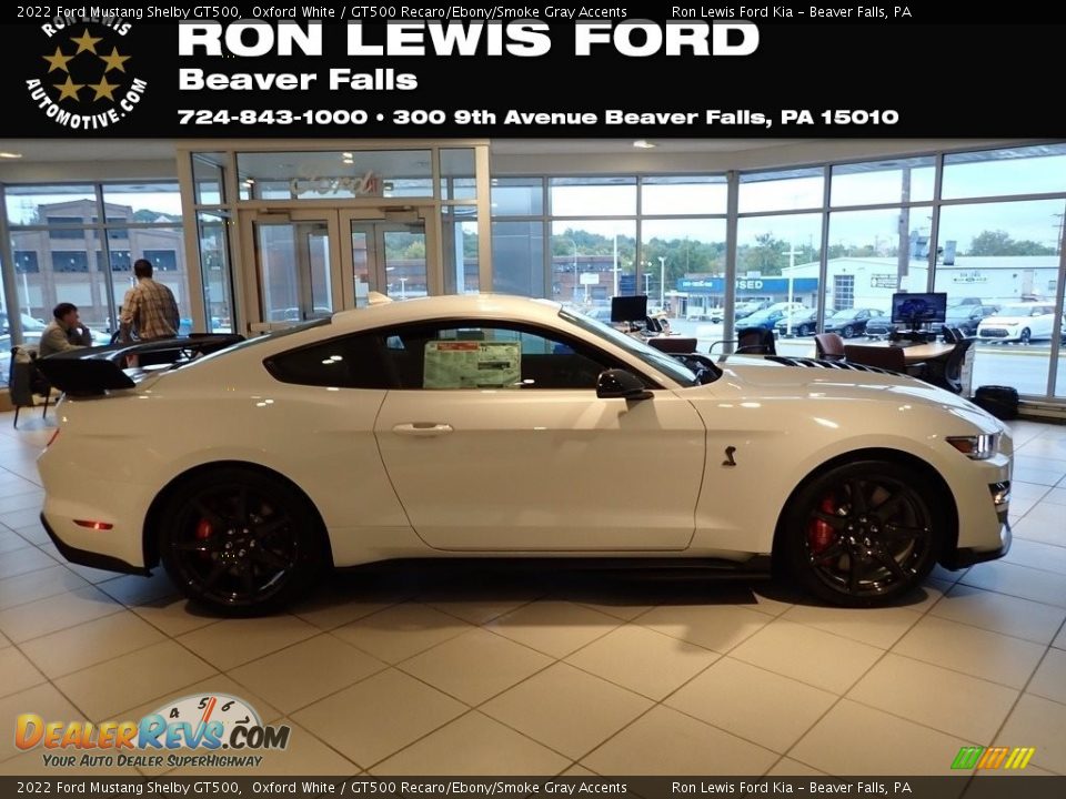 2022 Ford Mustang Shelby GT500 Oxford White / GT500 Recaro/Ebony/Smoke Gray Accents Photo #1