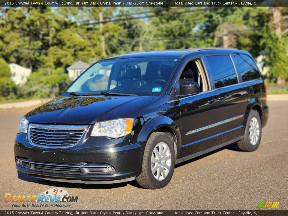 2015 Chrysler Town & Country Touring Brilliant Black Crystal Pearl / Black/Light Graystone Photo #1