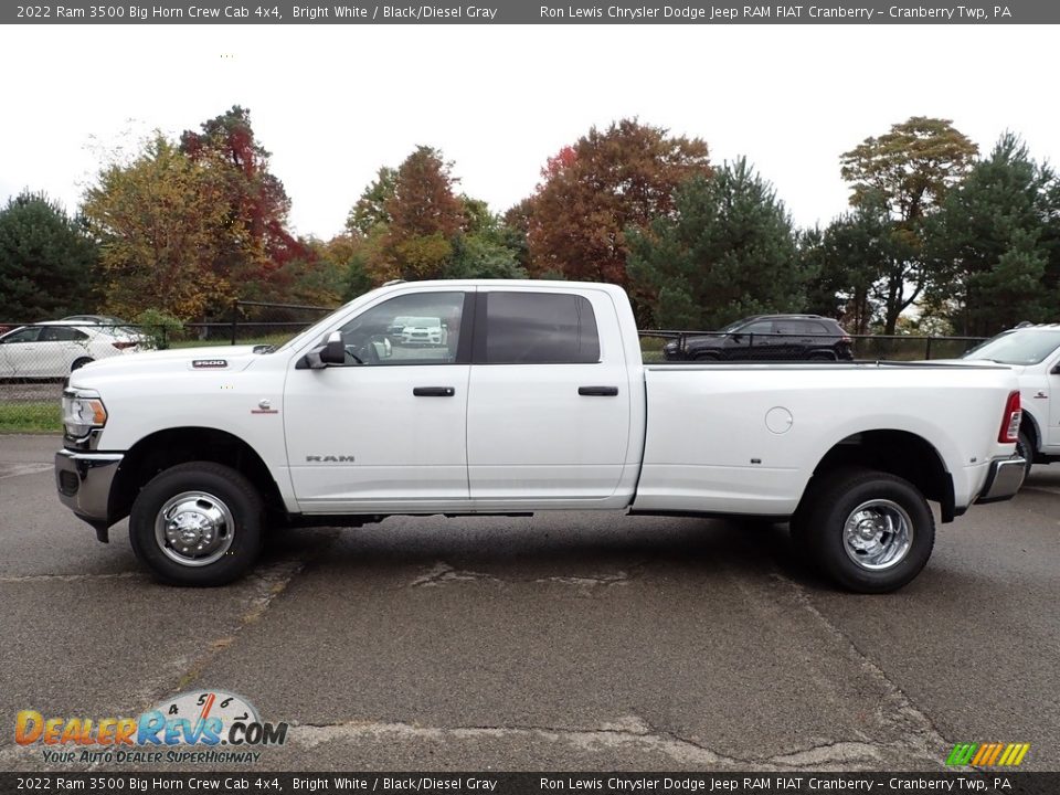 2022 Ram 3500 Big Horn Crew Cab 4x4 Bright White / Black/Diesel Gray Photo #2