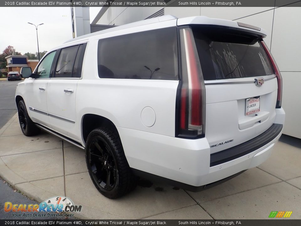 2018 Cadillac Escalade ESV Platinum 4WD Crystal White Tricoat / Maple Sugar/Jet Black Photo #2