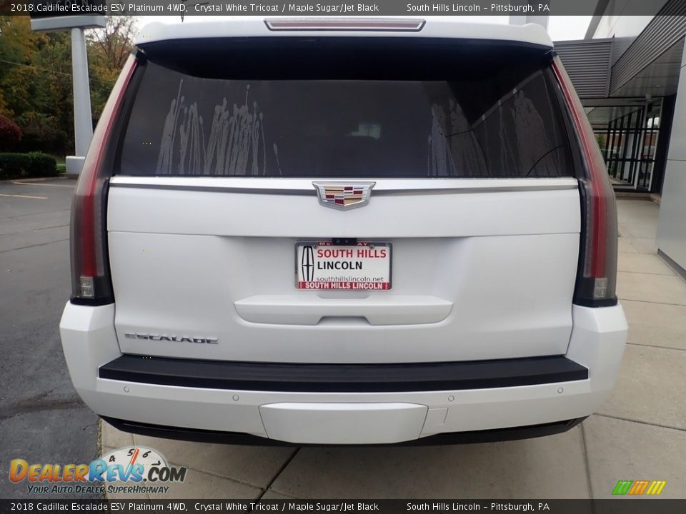 2018 Cadillac Escalade ESV Platinum 4WD Crystal White Tricoat / Maple Sugar/Jet Black Photo #3