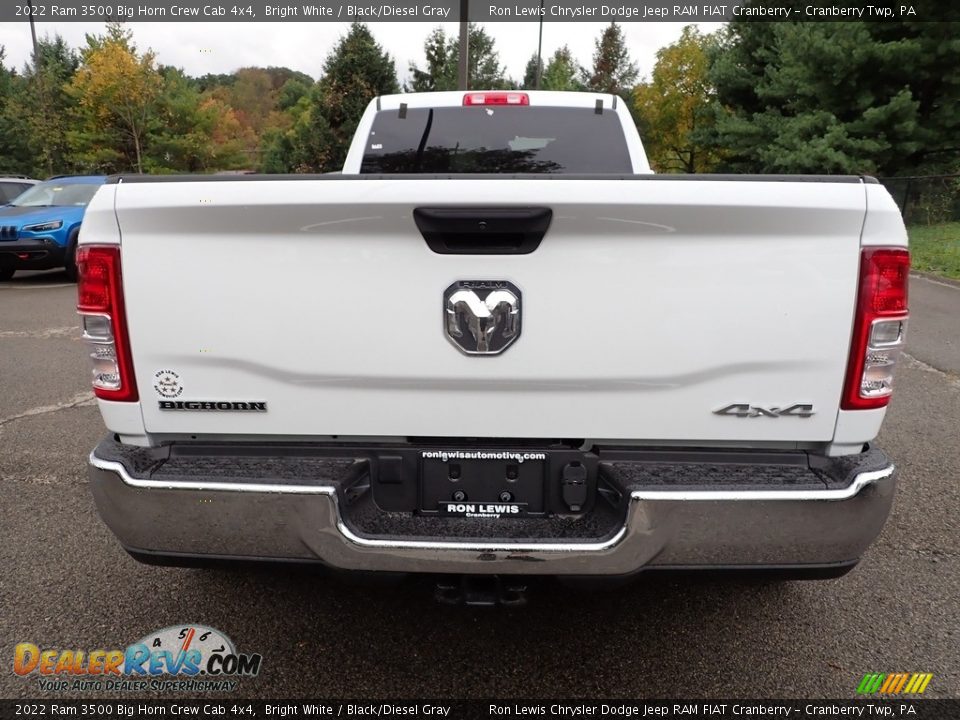 2022 Ram 3500 Big Horn Crew Cab 4x4 Bright White / Black/Diesel Gray Photo #4