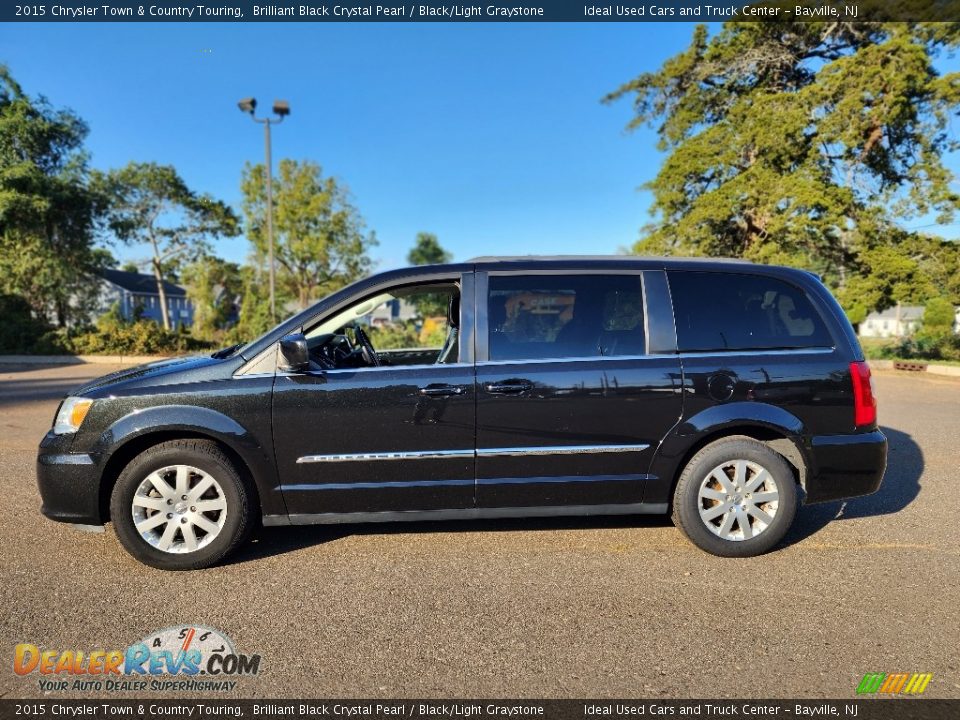 2015 Chrysler Town & Country Touring Brilliant Black Crystal Pearl / Black/Light Graystone Photo #4