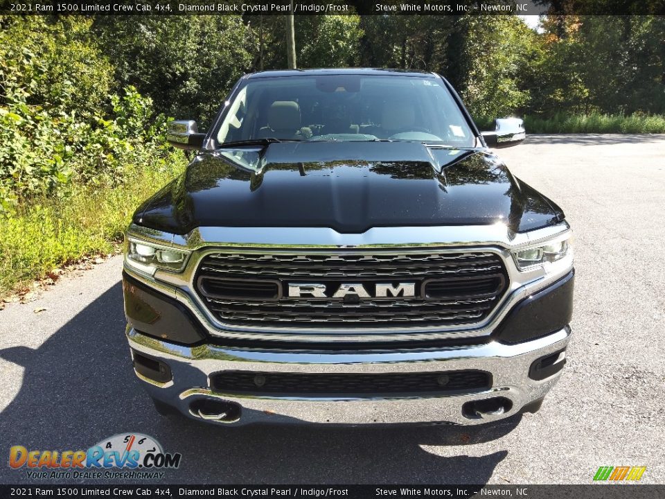 2021 Ram 1500 Limited Crew Cab 4x4 Diamond Black Crystal Pearl / Indigo/Frost Photo #4