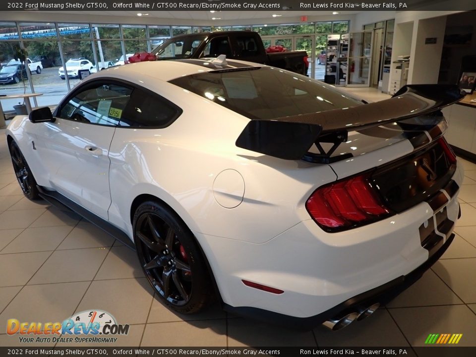 2022 Ford Mustang Shelby GT500 Oxford White / GT500 Recaro/Ebony/Smoke Gray Accents Photo #6