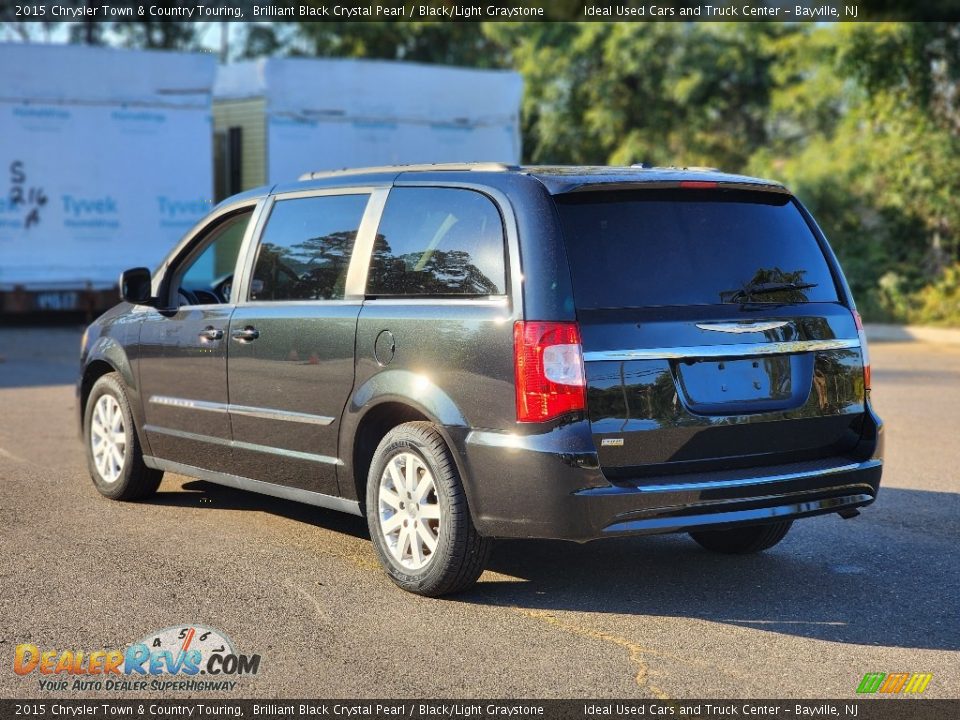 2015 Chrysler Town & Country Touring Brilliant Black Crystal Pearl / Black/Light Graystone Photo #5
