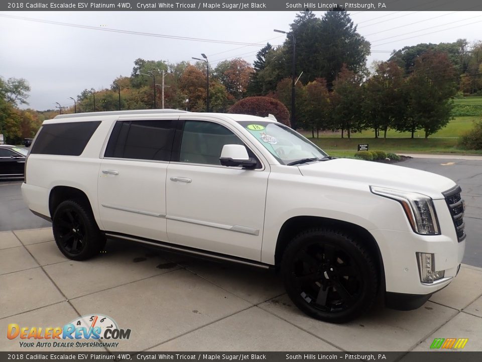 Crystal White Tricoat 2018 Cadillac Escalade ESV Platinum 4WD Photo #6