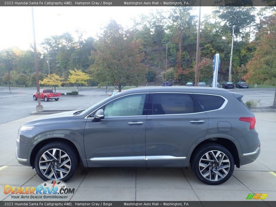 2023 Hyundai Santa Fe Calligraphy AWD Hampton Gray / Beige Photo #6