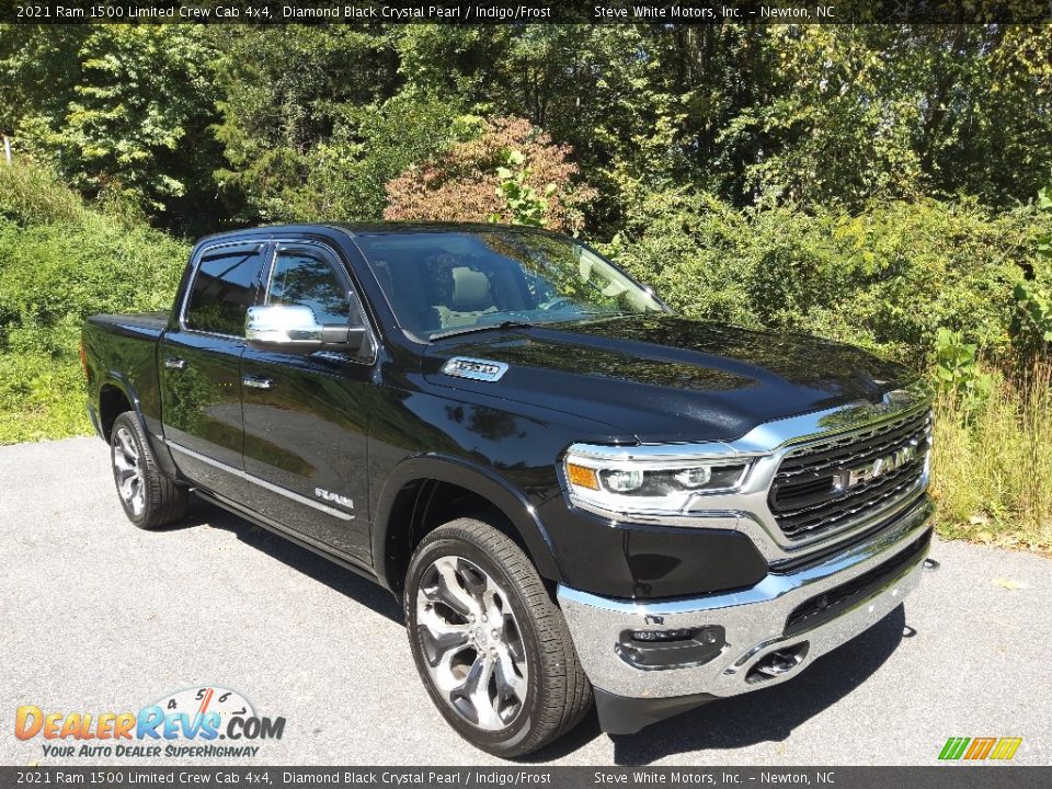 2021 Ram 1500 Limited Crew Cab 4x4 Diamond Black Crystal Pearl / Indigo/Frost Photo #5