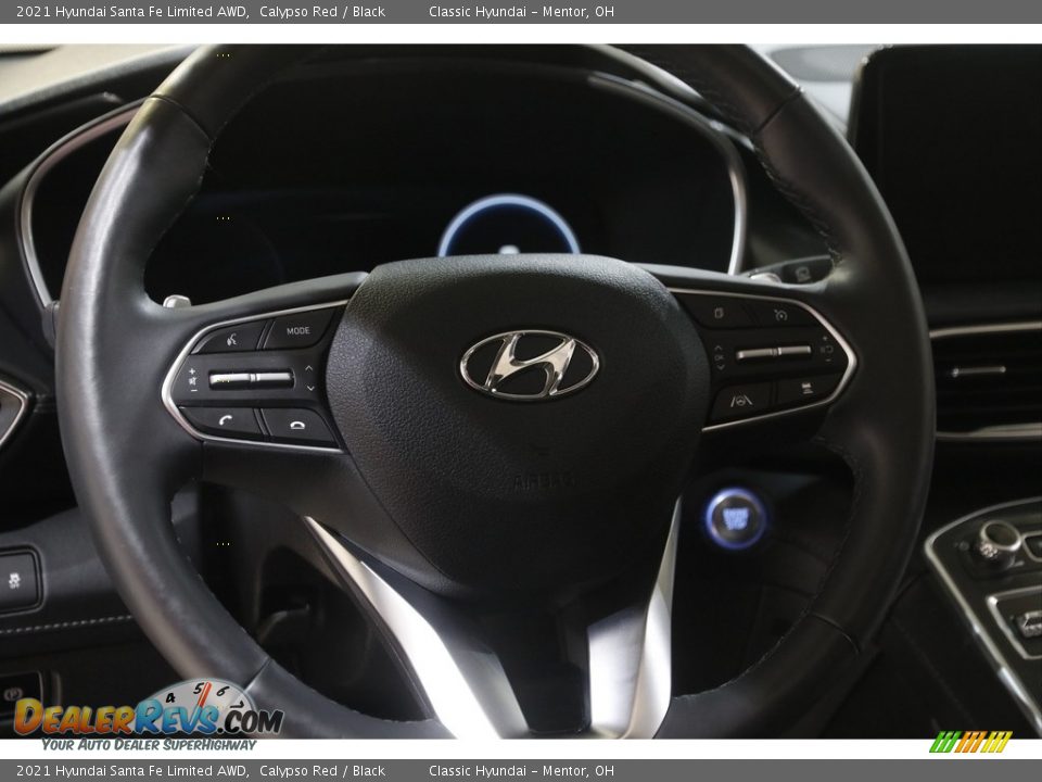 2021 Hyundai Santa Fe Limited AWD Calypso Red / Black Photo #7