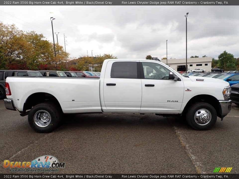 2022 Ram 3500 Big Horn Crew Cab 4x4 Bright White / Black/Diesel Gray Photo #6