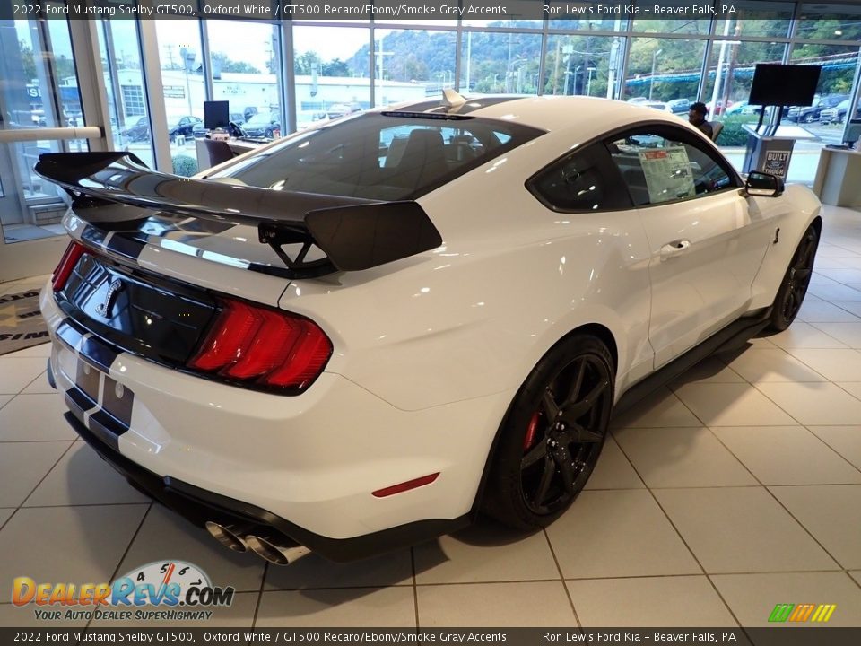 2022 Ford Mustang Shelby GT500 Oxford White / GT500 Recaro/Ebony/Smoke Gray Accents Photo #8