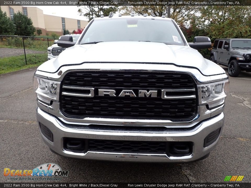 2022 Ram 3500 Big Horn Crew Cab 4x4 Bright White / Black/Diesel Gray Photo #8