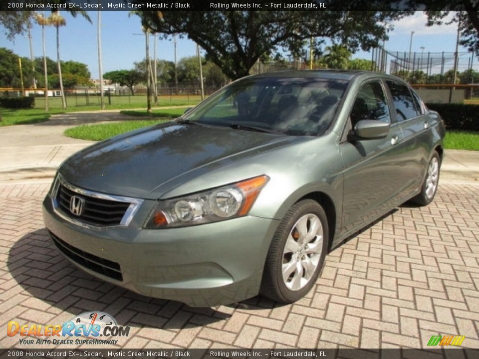 2008 Honda Accord EX-L Sedan Mystic Green Metallic / Black Photo #1