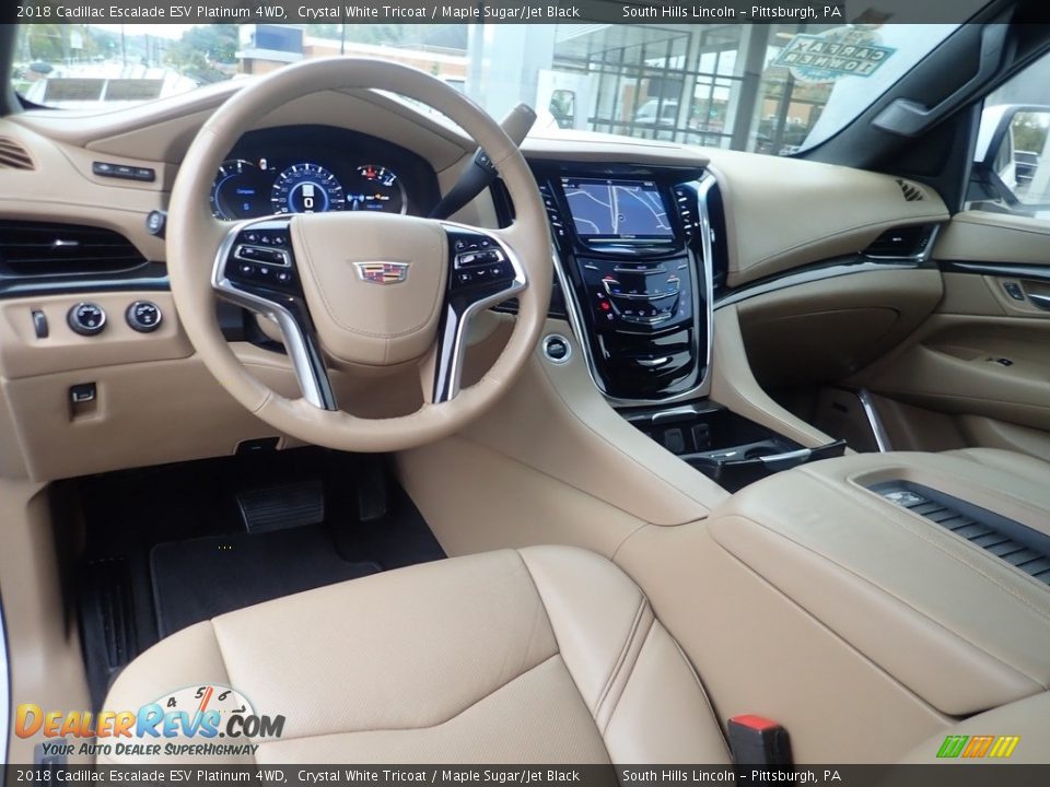 Maple Sugar/Jet Black Interior - 2018 Cadillac Escalade ESV Platinum 4WD Photo #18