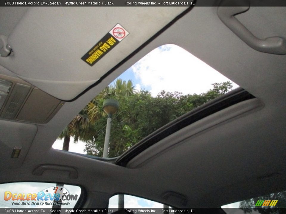 2008 Honda Accord EX-L Sedan Mystic Green Metallic / Black Photo #3