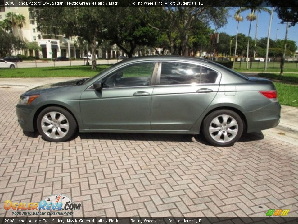 2008 Honda Accord EX-L Sedan Mystic Green Metallic / Black Photo #4