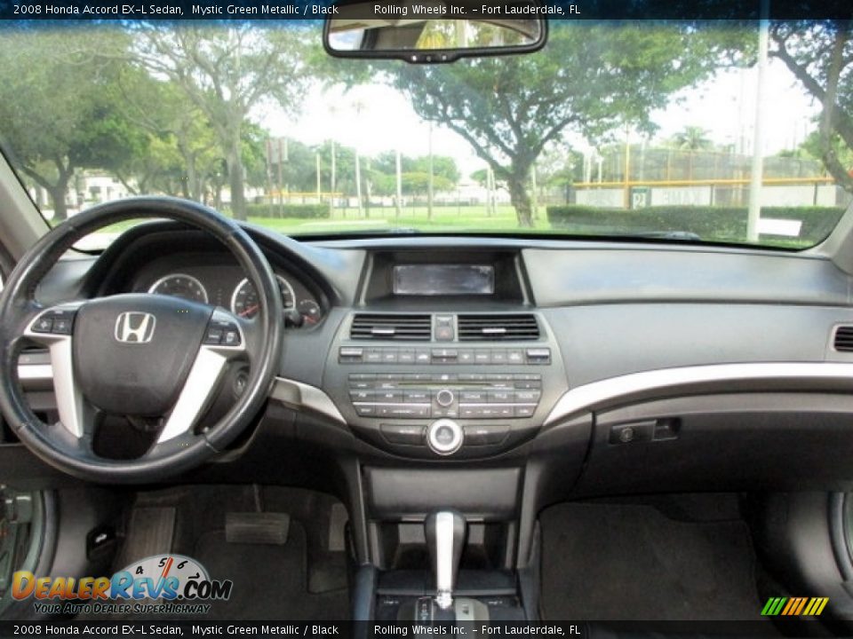2008 Honda Accord EX-L Sedan Mystic Green Metallic / Black Photo #5