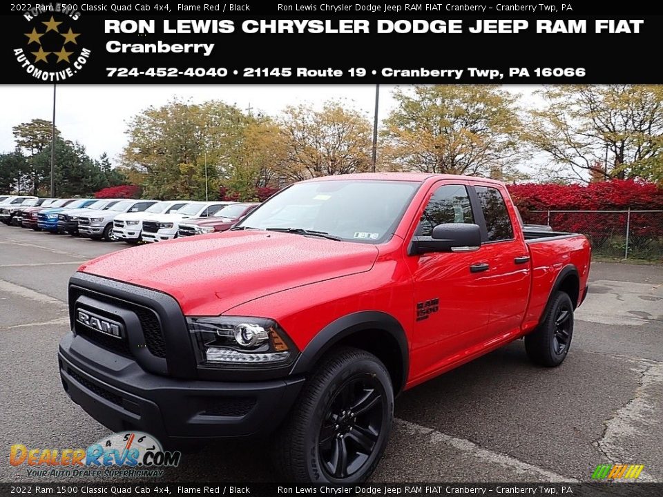 2022 Ram 1500 Classic Quad Cab 4x4 Flame Red / Black Photo #1