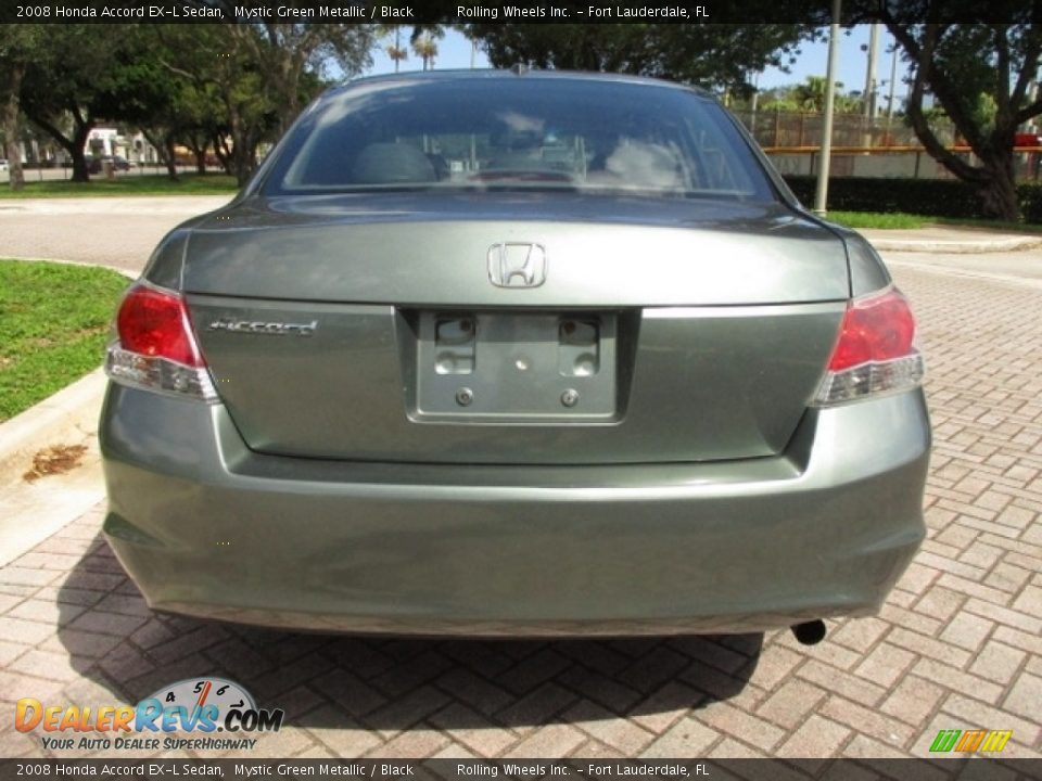 2008 Honda Accord EX-L Sedan Mystic Green Metallic / Black Photo #8