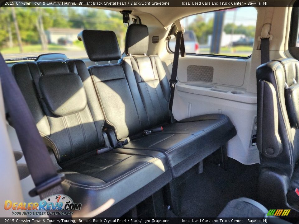 2015 Chrysler Town & Country Touring Brilliant Black Crystal Pearl / Black/Light Graystone Photo #18