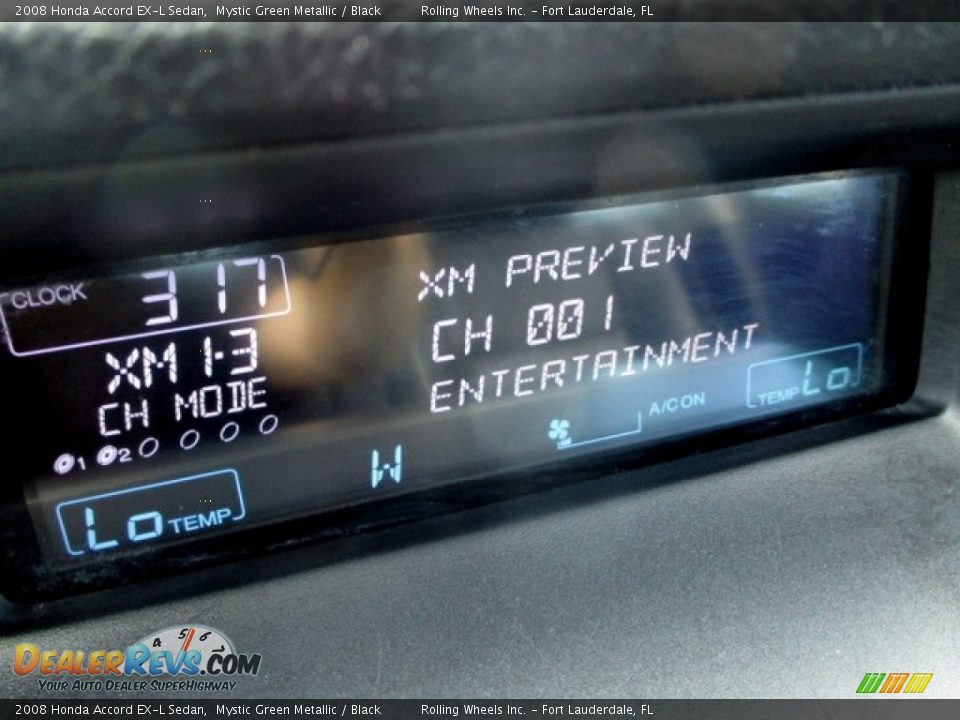 2008 Honda Accord EX-L Sedan Mystic Green Metallic / Black Photo #9