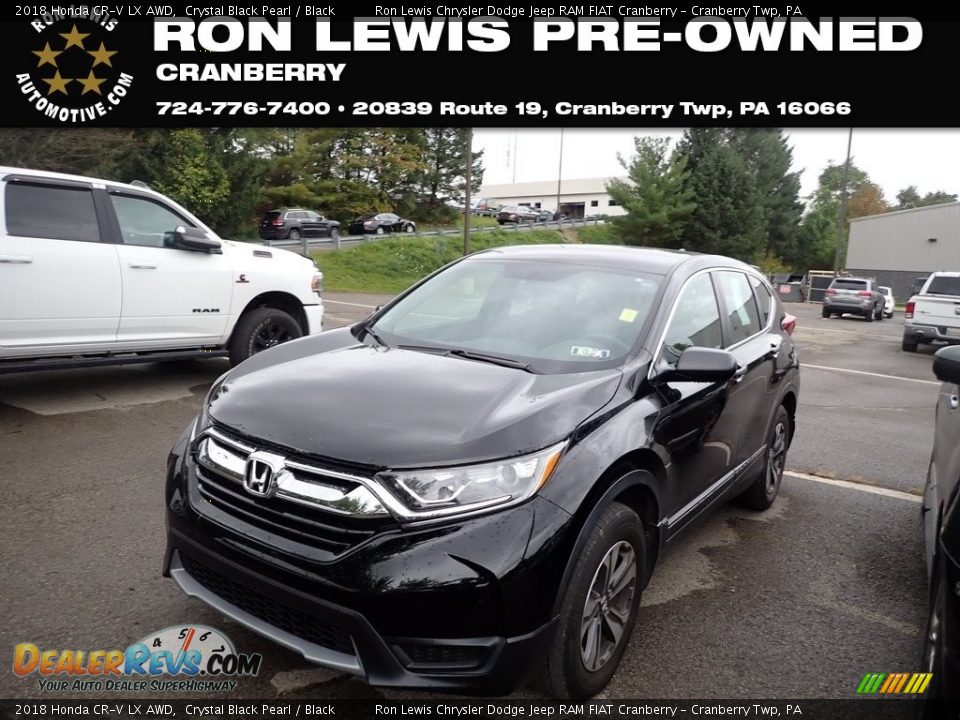 2018 Honda CR-V LX AWD Crystal Black Pearl / Black Photo #1