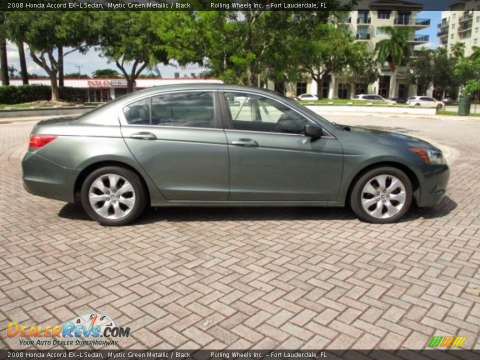 2008 Honda Accord EX-L Sedan Mystic Green Metallic / Black Photo #12