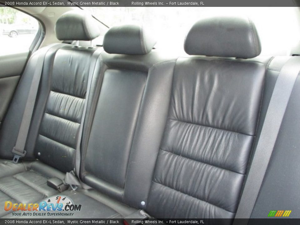 2008 Honda Accord EX-L Sedan Mystic Green Metallic / Black Photo #13