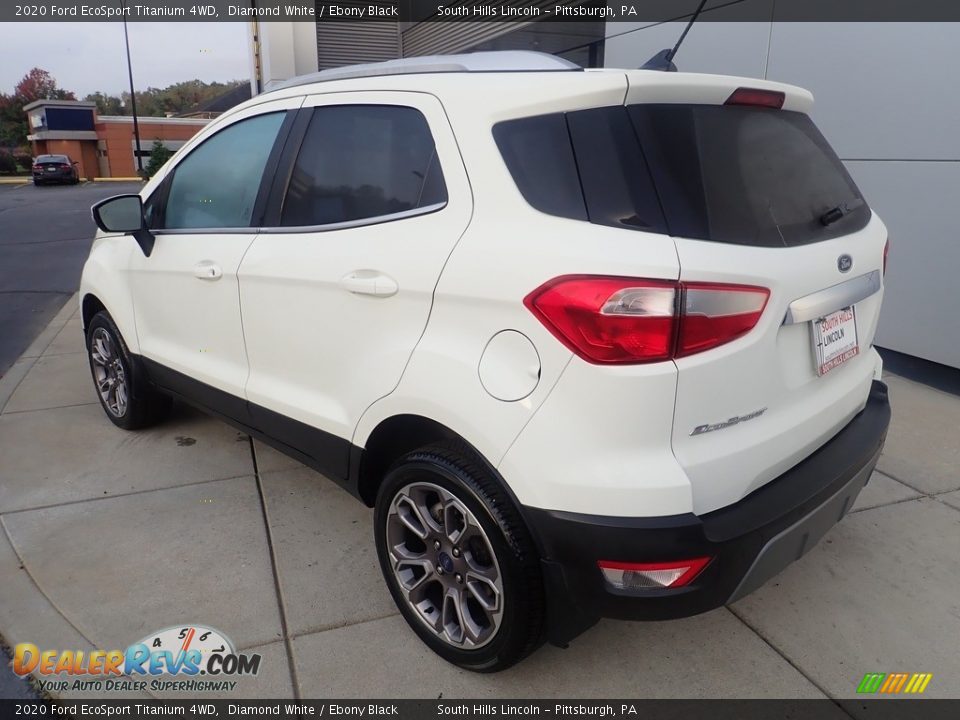 2020 Ford EcoSport Titanium 4WD Diamond White / Ebony Black Photo #3