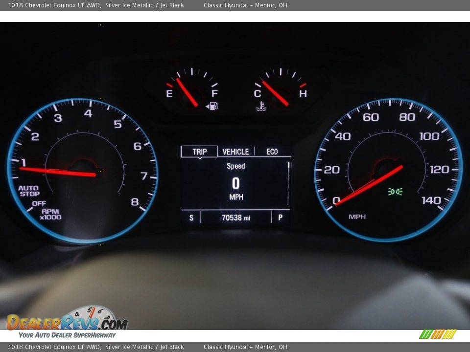 2018 Chevrolet Equinox LT AWD Silver Ice Metallic / Jet Black Photo #8