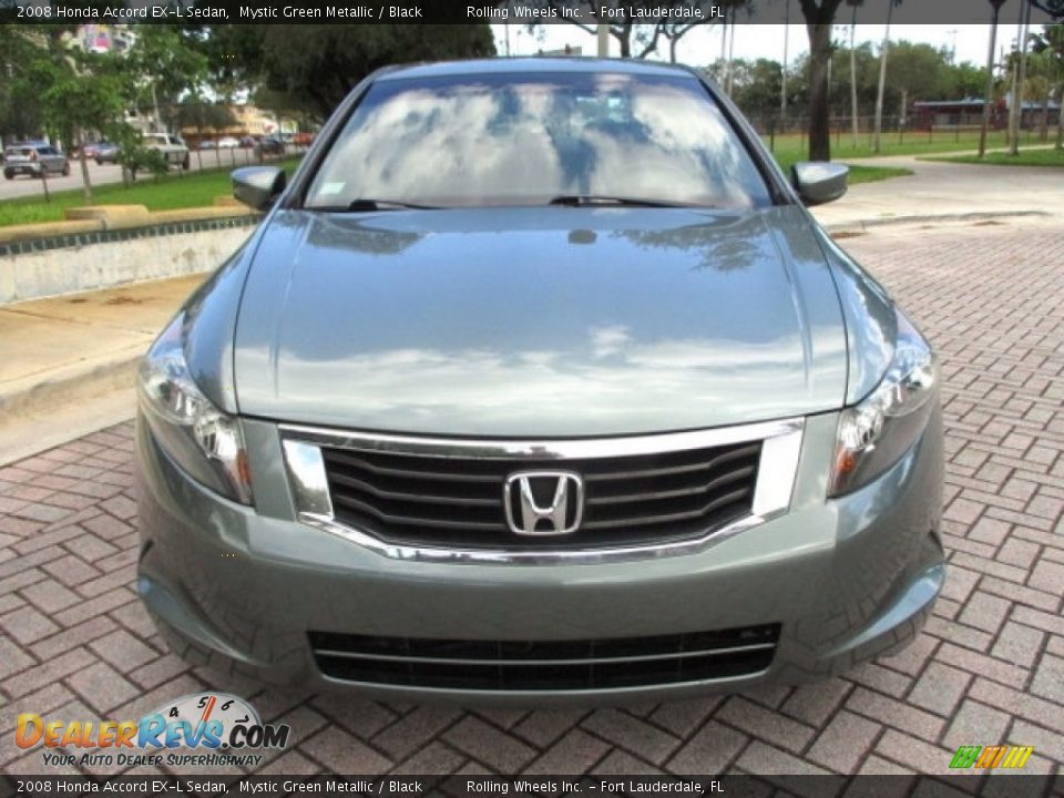 2008 Honda Accord EX-L Sedan Mystic Green Metallic / Black Photo #16