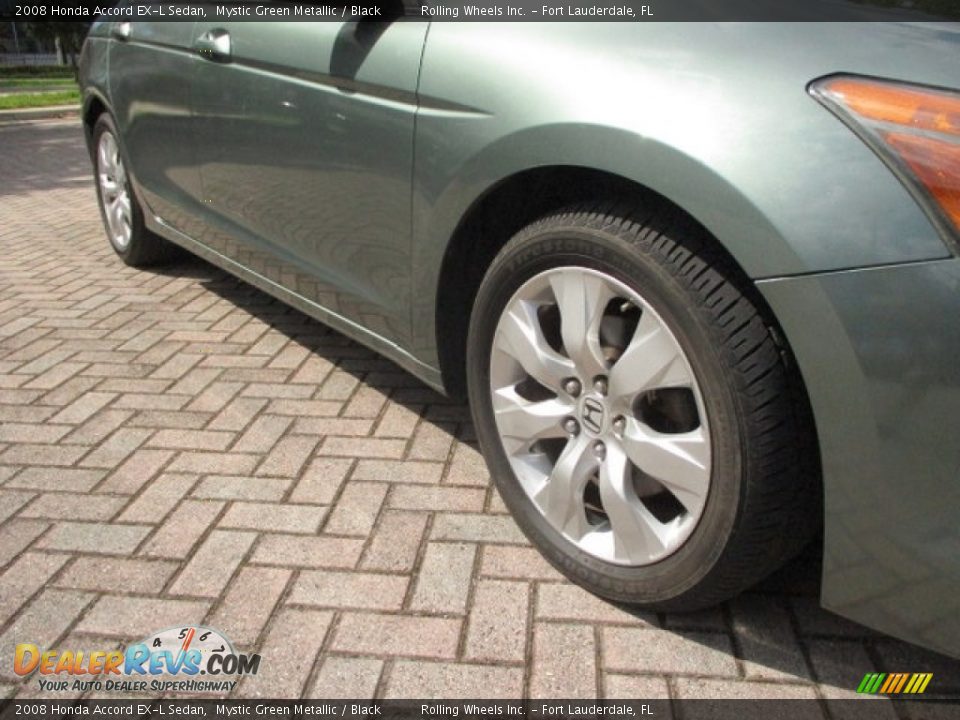 2008 Honda Accord EX-L Sedan Mystic Green Metallic / Black Photo #18