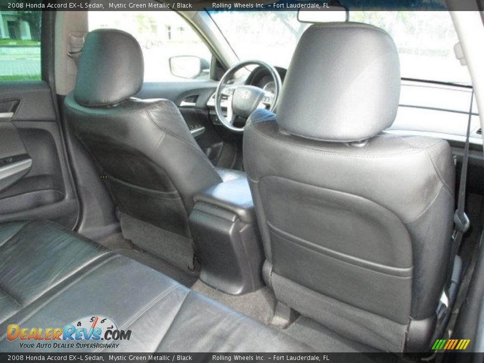 2008 Honda Accord EX-L Sedan Mystic Green Metallic / Black Photo #19